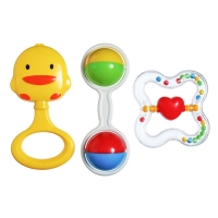 Набор погремушек &laquo;Счастливый малыш&raquo;, 3 шт., Крошка Я