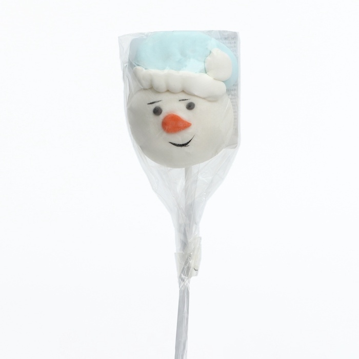 Маршмэллоу на палочке "Снеговик" голова
