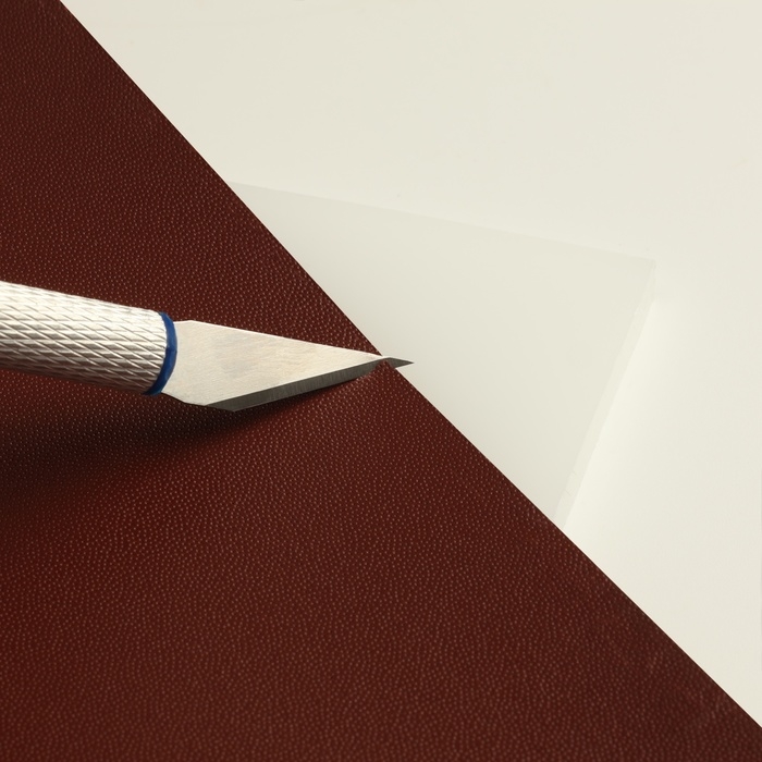 Доска-плита для пробойников и работы с кожей, 24 &times; 19 &times; 0,5 см, цвет белый