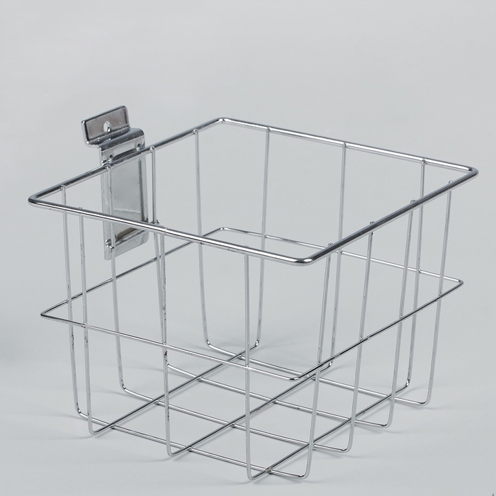 Полка-корзина для экономпанелей, 18&times;17&times;13 см, цвет хром