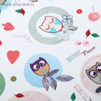 Клеёнка с ПВХ-покрытием &laquo;Совушки&raquo;, 100х140 см