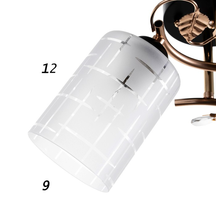 Люстра 1188/2 E27 40Вт золото-черный 48х15х24 см BayerLux