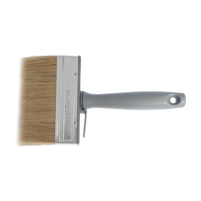 Кисть-макловица ТУНДРА, натуральная щетина, пластиковая рукоятка, 30х120 мм