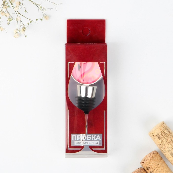 Пробка для бутылки вина &laquo;Вхламинго&raquo;.