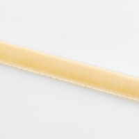 Лента бархатная, 6 мм, 18 &plusmn; 1 м, цвет молочный №04