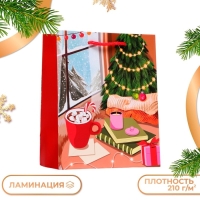 Новый год. Пакет подарочный "Уют", 18 х 22,3 х 10 см.