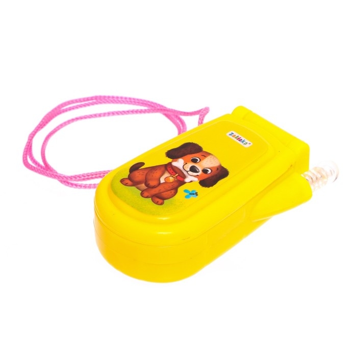 Музыкальный телефон &laquo;Домашние питомцы&raquo;, русская озвучка, световые эффекты, работает от батареек, МИКС