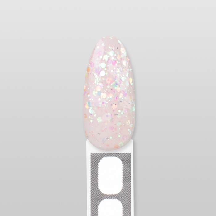 Полигель для наращивания &laquo;GLITTER&raquo;, 3-х фазный, 30 мл, LED/UV