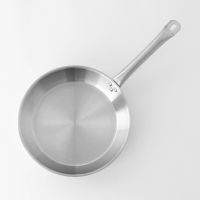 Сковорода из нержавеющей стали Hanna Kn&ouml;vell, d=30 см, h=5,5 см, толщина стенки 0,6 мм, длина ручки 24,5 см, индукция