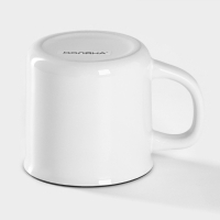 Кружка керамическая Доляна &laquo;Эмаль&raquo;, 300 мл, цвет белый