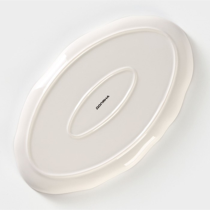 Блюдо фарфоровое Доляна &laquo;Млечный путь&raquo;, 29,5&times;17,5 см, цвет белый в крапинку