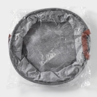 Корзина для хранения с ручками круглая Доляна My Basket, 30&times;30&times;13 см, цвет серый