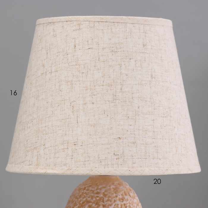 Настольная лампа "Листья" Е14 40Втбежевый золото 20х20х32см