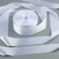Лента атласная, 50 мм &times; 100 &plusmn; 5 м, цвет белый