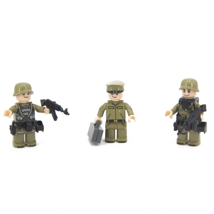 Конструктор &laquo;Минифигурки трех солдатиков&raquo;