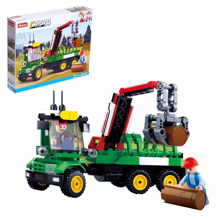Конструктор Город &laquo;Лесозаготовочная машина&raquo;, 209 деталей