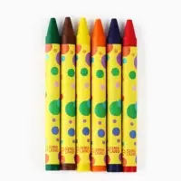 Восковые мелки, 6 цветов &laquo;Школьные&raquo;
