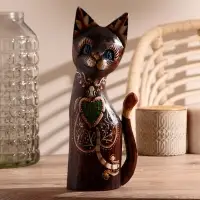 Интерьерный сувенир &laquo;Кошка с черепахой&raquo;, 30 см