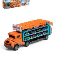 Автоград Автовоз с большой горкой и 10 машинками