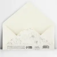 Конверт для денег &laquo;Париж&raquo;, глиттер, 16.5 х 8 см