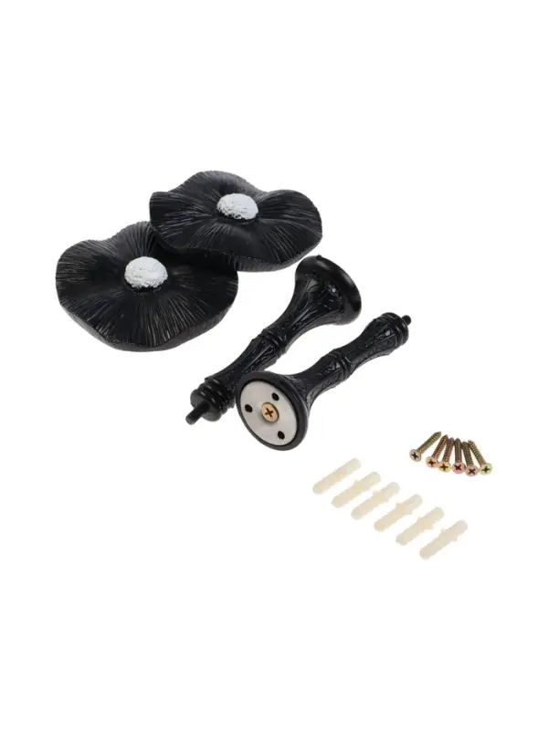 Крючок для штор CAPPIO KS036, d=9.5 мм, цвет черный, 2 шт