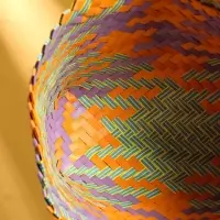 Сумка плетёная пластиковая 20х10х30 см, цв. разноцветный