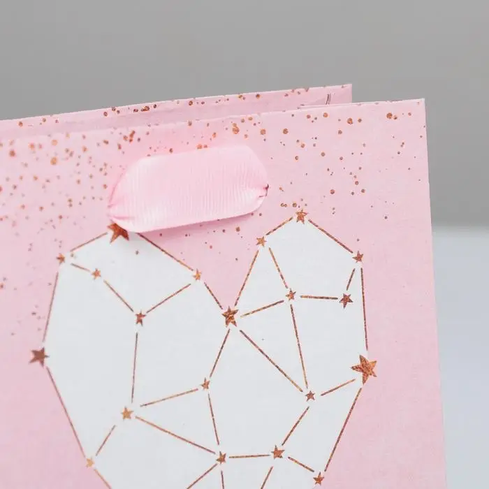 Пакет подарочный крафтовый, упаковка, &laquo;Ты моя Вселенная&raquo;, S 12 х 15 х 5.5 см