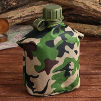 Фляга &laquo;Командор&raquo;, пластик 1 л, камуфляж зеленый