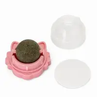 Игрушка для кошек из кошачьей мяты &laquo;Киса&raquo; на основании, 4.5&times;6&times;6 см, розовая