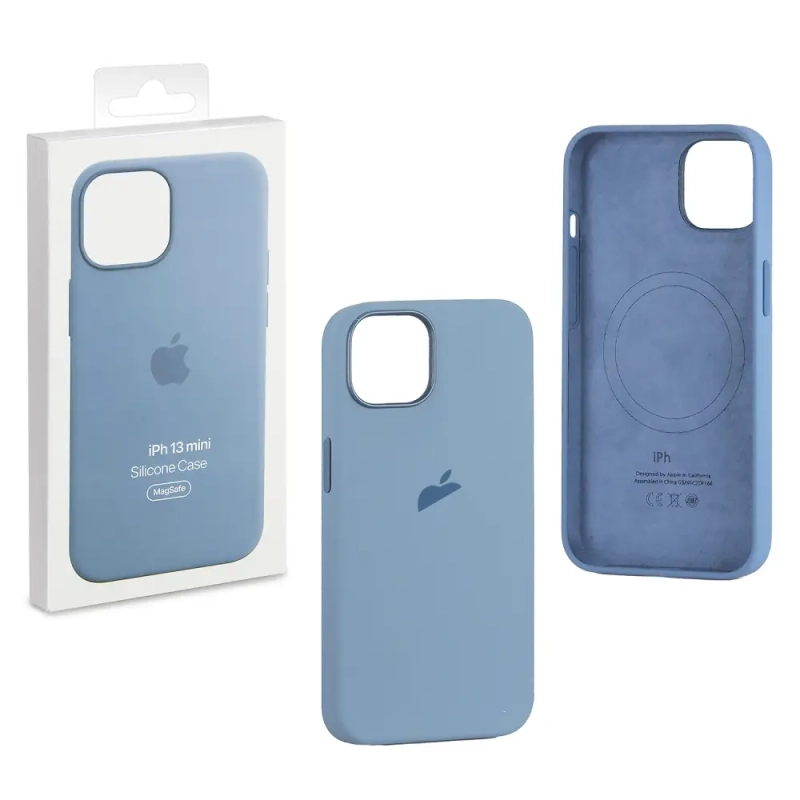 Чехол iPh 13 Mini Silicon Case 100% ORG Blue Fog