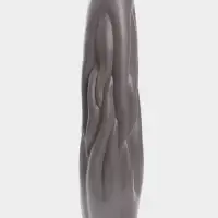 Ваза напольная керамика "Бертольдо" 58х12 см, серый