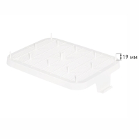 Туалет "Мур-мяу" для кошек с сеткой 33,2 х 25,6 х 7,2 см, коралловая