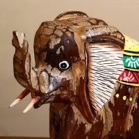 Сувенир "Слон" албезия 26х10х24 см