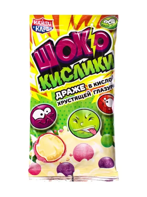 Драже в кислой хрустящей глазури &laquo;ШокоКислики&raquo;, 10 г