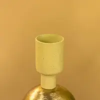 Подсвечник на 1 свечу текстурный "Олива" с 1 сферой 7,5х7,5х11,5 см