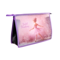 Папка для тетрадей А4, 330x230x100 мм, deVENTE "Ballet Academy", молния сверху, пластиковая, для девочки