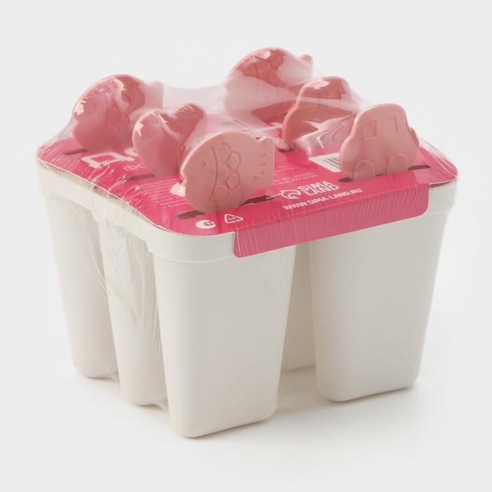 Форма для мороженого Доляна &laquo;Нега&raquo;, 6 ячеек, цвет МИКС