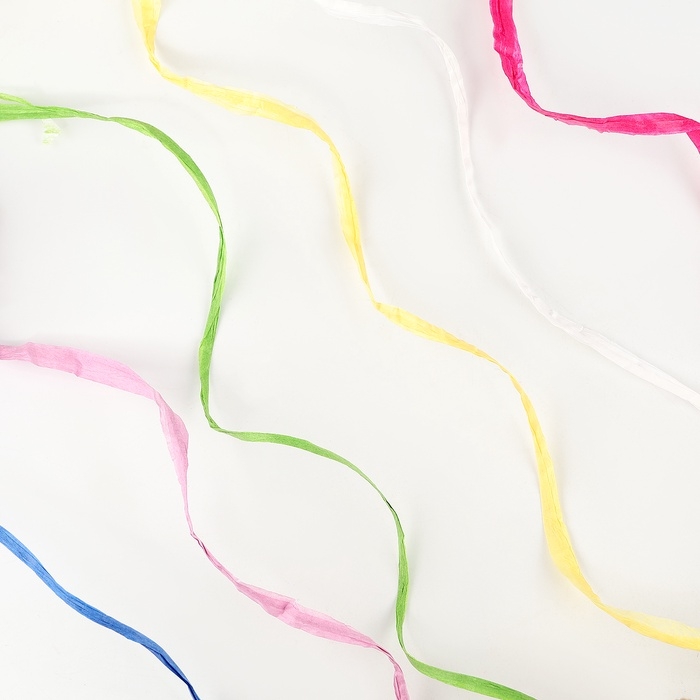 Лента декоративная рафия, набор 6 штук