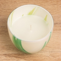 Свеча ароматическая в стеклянном подсвечнике 85 гр, чёрный бергамот