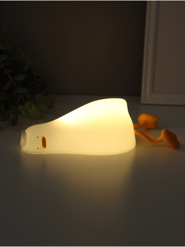 Ночник антистресс "Спящая утка" 2Вт LED RGB USB 10х10х21см
