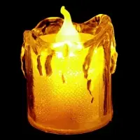 Свеча светодиодная, горит жёлтым