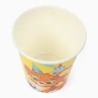 МП Набор бумажной посуды  "С Днём рождения, весёлые зверята", желтый , 12 персон