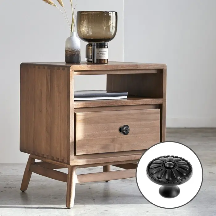 Ручка-кнопка ТУНДРА РК205, цвет черный