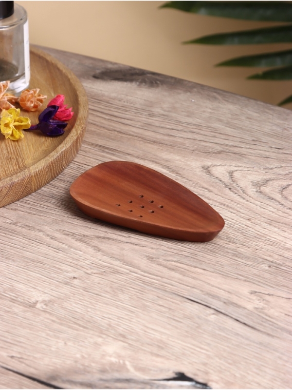 Мыльница, дерево Джати, 13х8х1,5 см, цв. коричневый