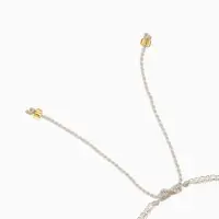 Браслет "Лила" длина 16 см, цв. серый, золотистый