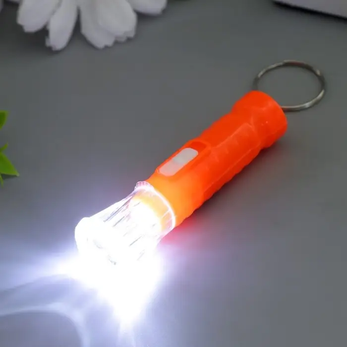 Фонарик свет на кольце "Точки" HC-107 МИКС 6,5х2,3х2,3 см