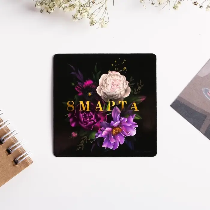 Магнит на холодильник &laquo;8 Марта&raquo;, 7 х 7 см