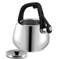 Чайник со свистком 2,5 л Mela-2,5L Серый нерж. стал