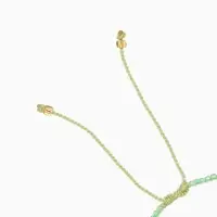 Браслет "Виколия" длина 16 см, цв. бирюзовый, золотистый