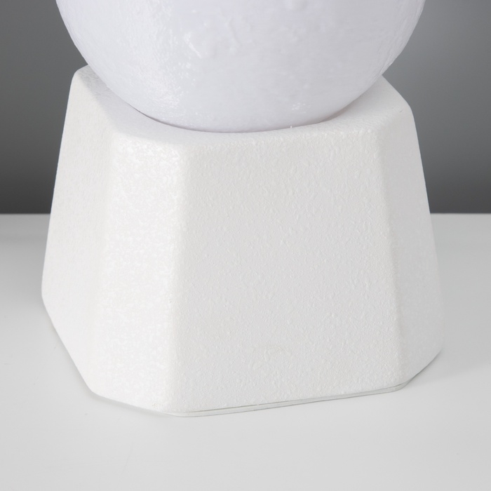 Лампа настольная "Полная луна"LED 1х40Вт Е27 белый 12х12х21см